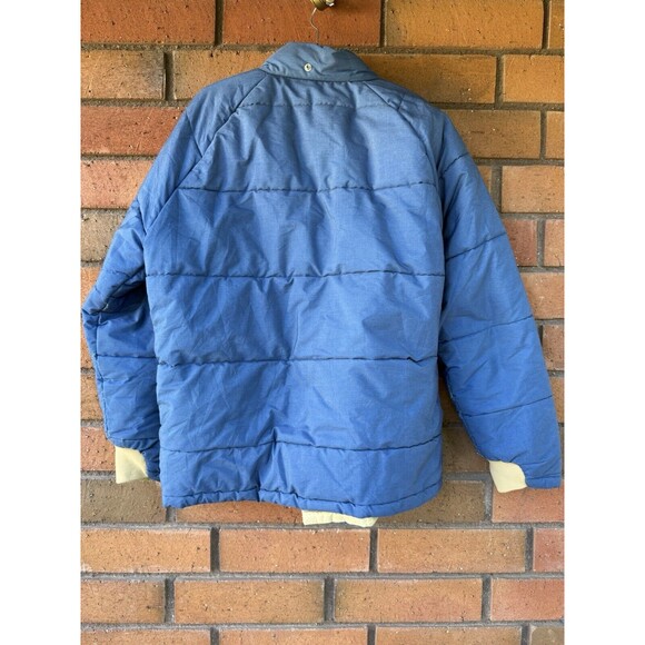 CARTERS Puffer Jacket H.W. CARTER & Son Lebanon N.H. Coat Vintage XL Blue 70s - Picture 2 of 16